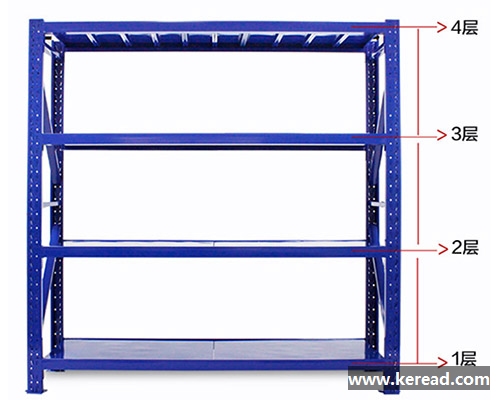 封頂式四層中型貨架